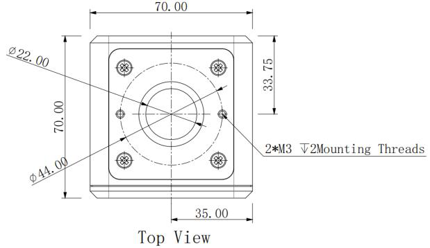 Caliber top dimensions