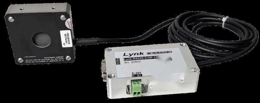 Lynk online laser power meter installed in equipment